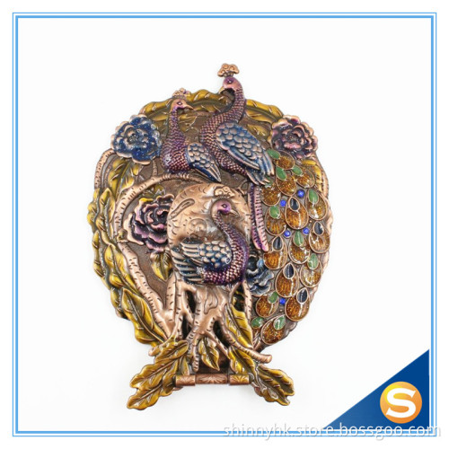Metal Materials Peacock Mirror Wedding Favor Gift Set